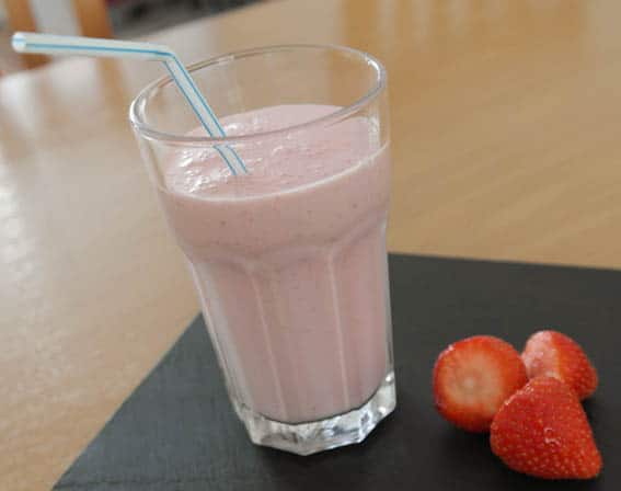 Milkshake aardbei | foodhaolic.nl