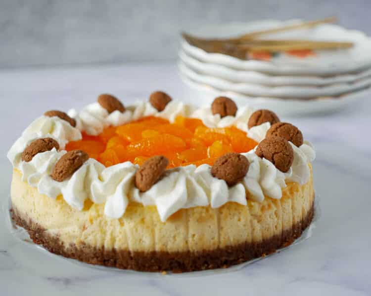 Mandarijnen kruidnoten cheesecake