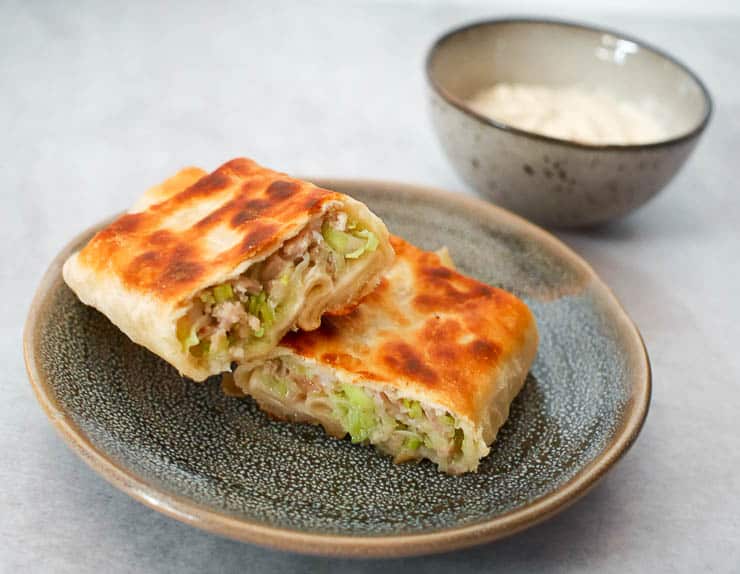 Martabak met kip en garnalen | Foodaholic.nl