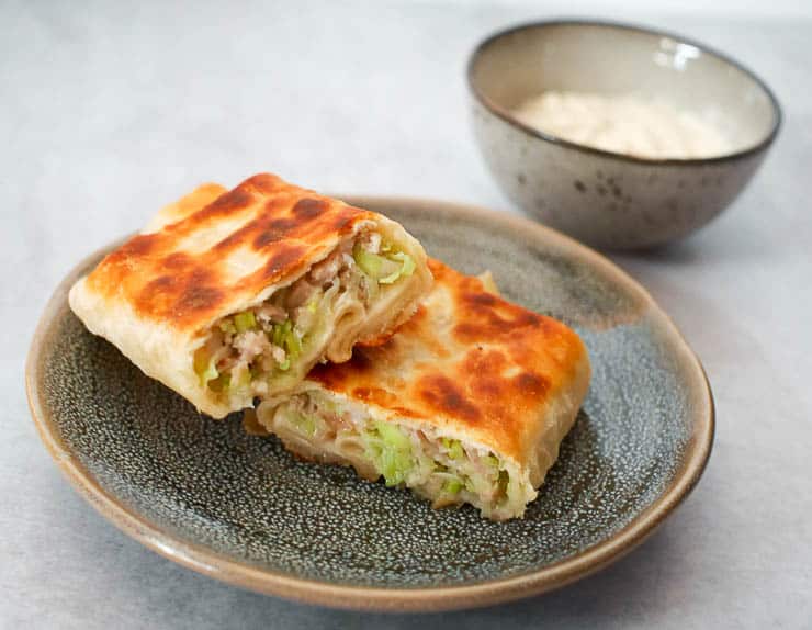 Martabak met kip en garnalen | Foodaholic.nl