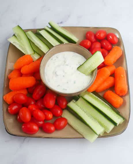 Bieslook knoflook dip | Foodaholic.nl