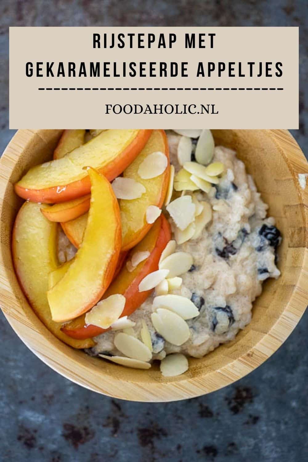 Rijstepap met gekarameliseerde appeltjes | Foodaholic.nl