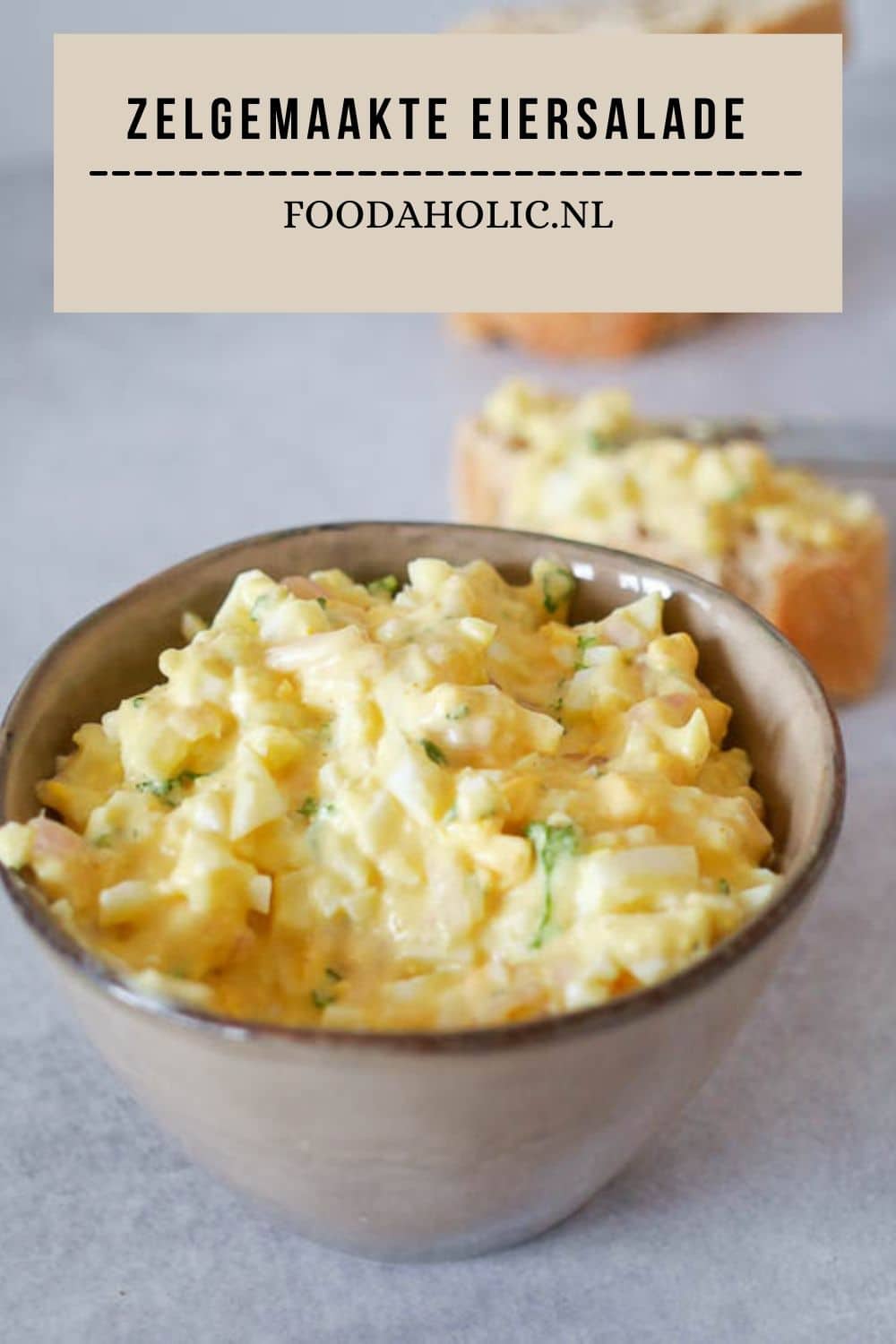 Zelfgemaakte eiersalade - Pinterest | Fodaholic.nl