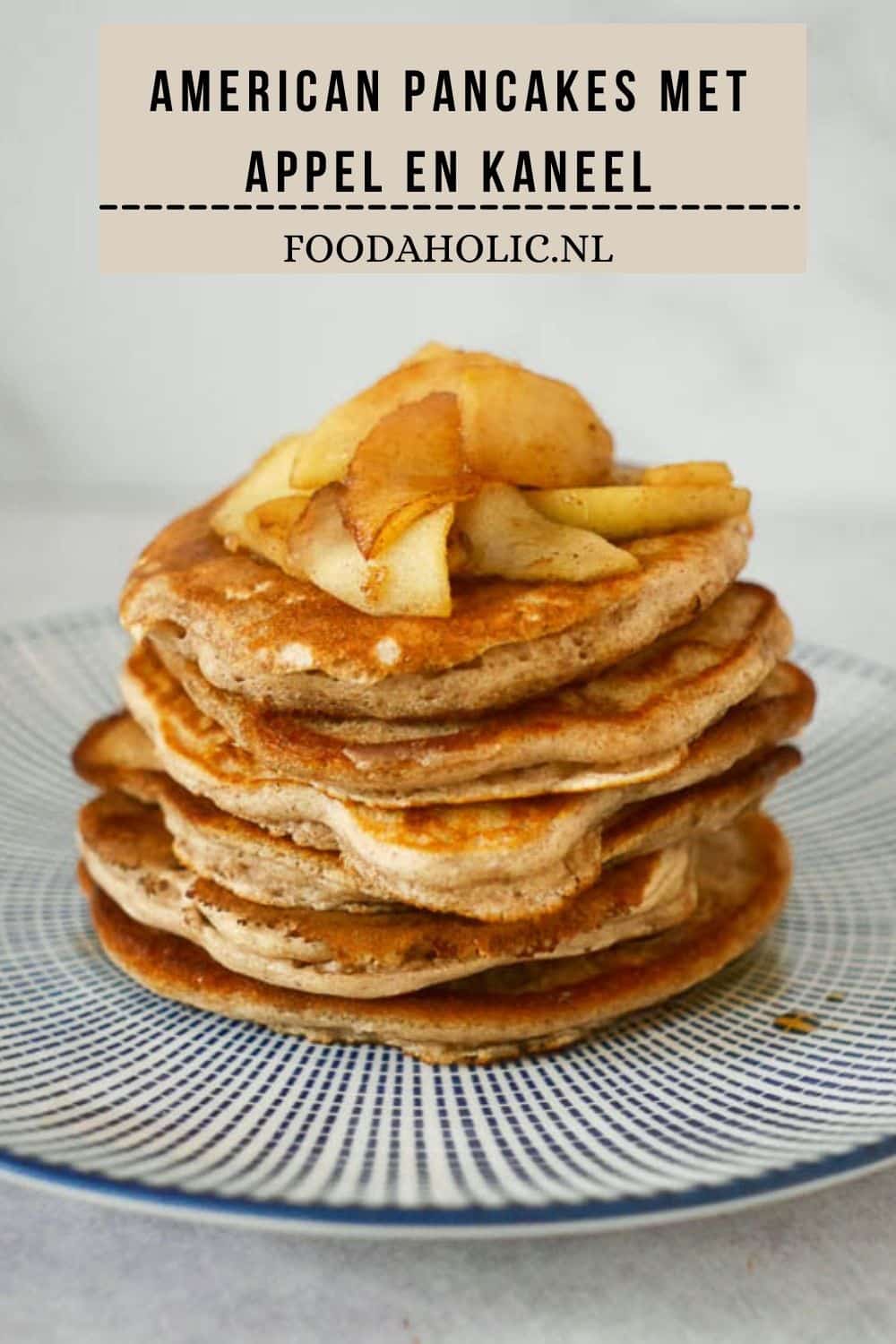 American pancakes met appel en kaneel | Foodaholic.nl