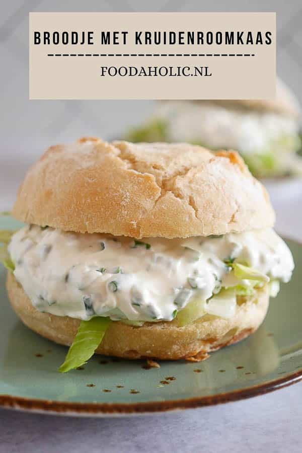 Broodje met kruidenroomkaas | Foodaholic.nl