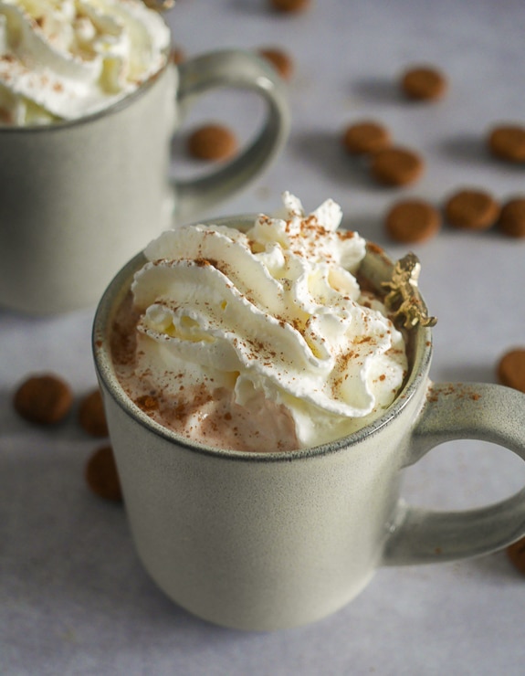 Warme chocolademelk met speculaaskruiden en kruidnoten | Foodaholic.nl