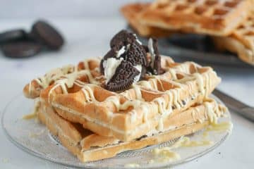 Oreo wafels met witte chocolade | Foodaholic.nl